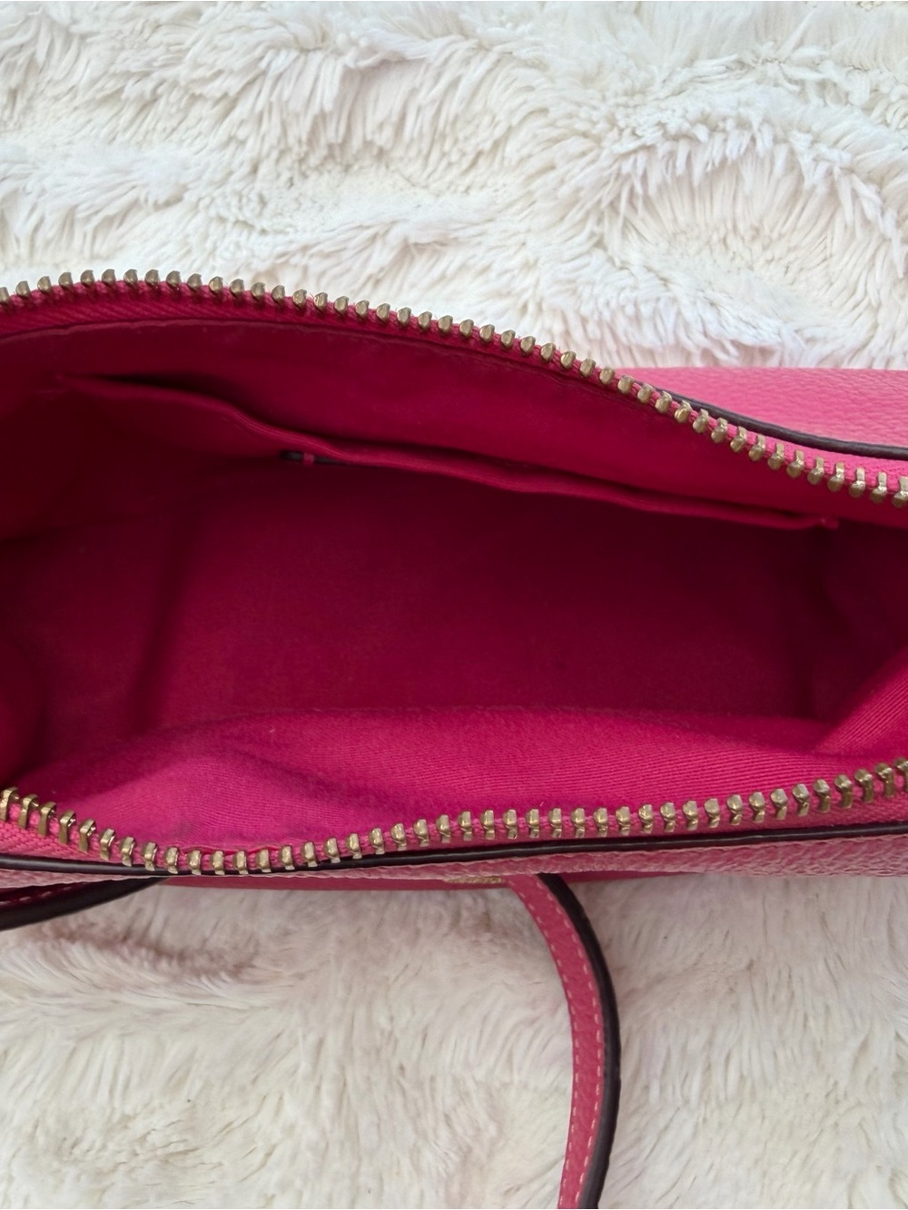 Coach Hot Pink Leather Crossbody Bag - Picture 5 of 10